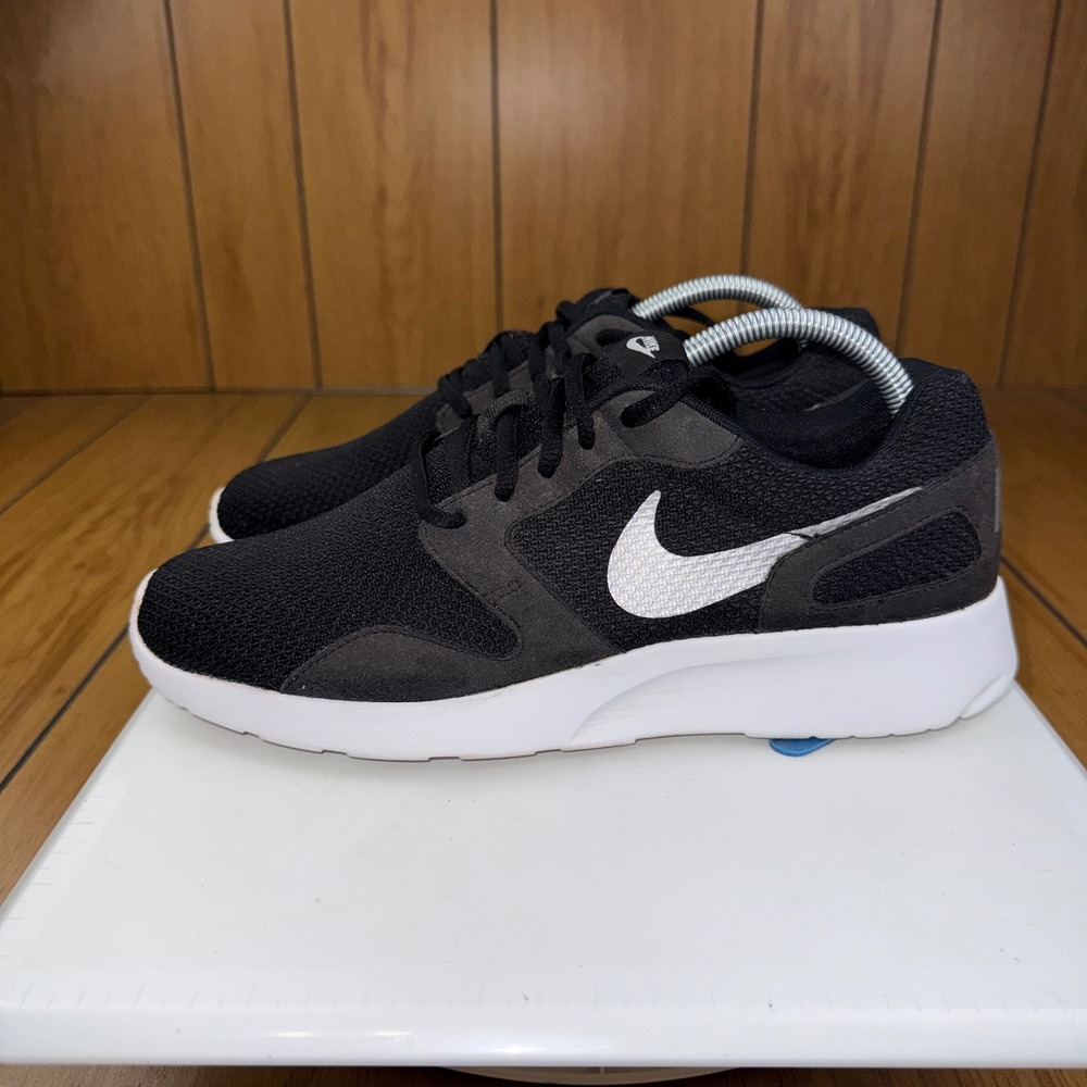 Nike Kaishi Run Black White Silver Sneakers 654845-001 Womens 10 Mens 8.5